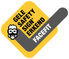 Gele Safety sign face-fittest